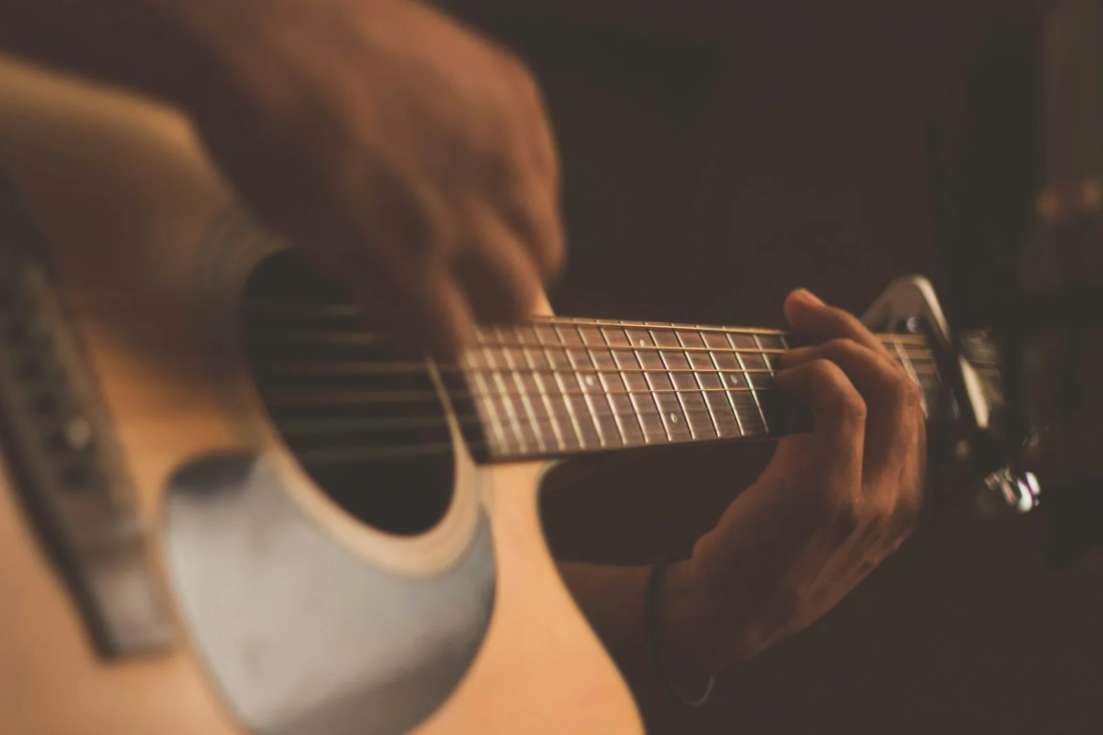 Cordas e corpo de um violão